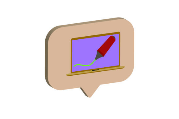 3D Icon Laptop Highlighter
