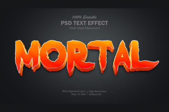 3D Mortal Horror Text Effect