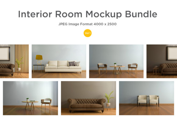 3D Rendered of Interior Living Room V-1