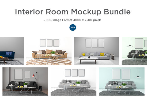 3D Rendered of Interior Living Room V-4