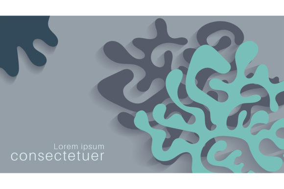 3d Vector Wavy Cut out of Paper Layered