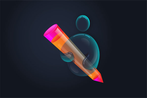 Artist 3d App Icon Illustration Vector