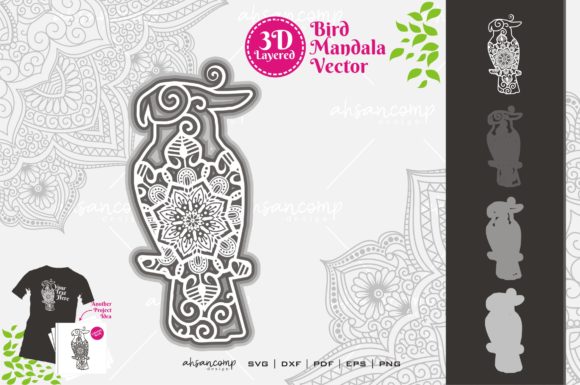Bird Mandala 3D Layered 14: Strategic Integration for Creative Projects