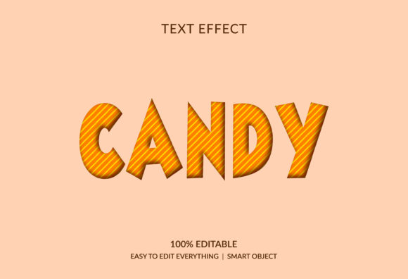 Candy 3d Cartoon Style Text Effect