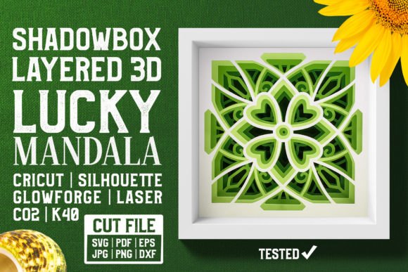 Lucky Mandala 3D Layered