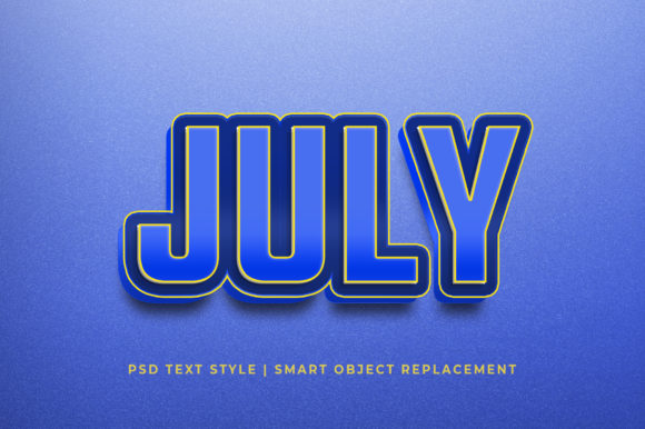 Mastering the July Month 3D Text Style Effect: A Comprehensive Guide to High-Quality Design Mockups