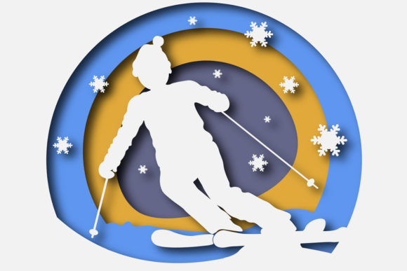 Ski 3D: A Resizable Vector Illustration for Creators