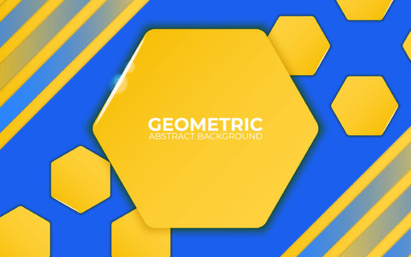 The Dynamic Duo: Mastering Blue and Yellow Abstract Geometric Backgrounds in Modern Design