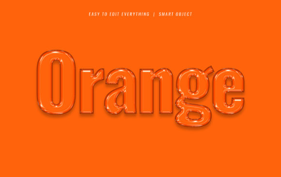 Transforming Digital Typography: The Power of the Orange 3D Jelly Oily Style Text Effect